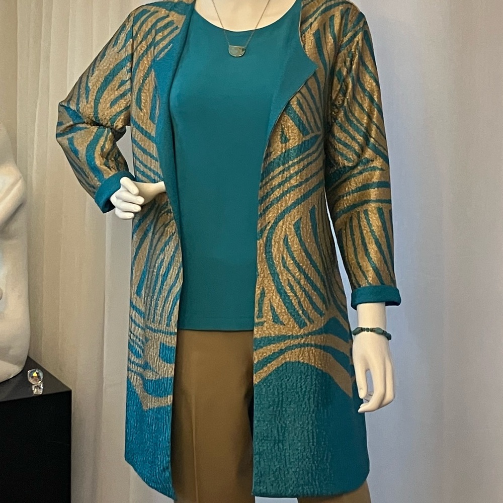 Chicos Travelers Jacket,Reversible Size 1 (6-8)